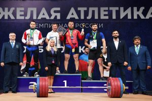 Георгий Купцов на Чемпионате России по тяжелой атлетике - 2022