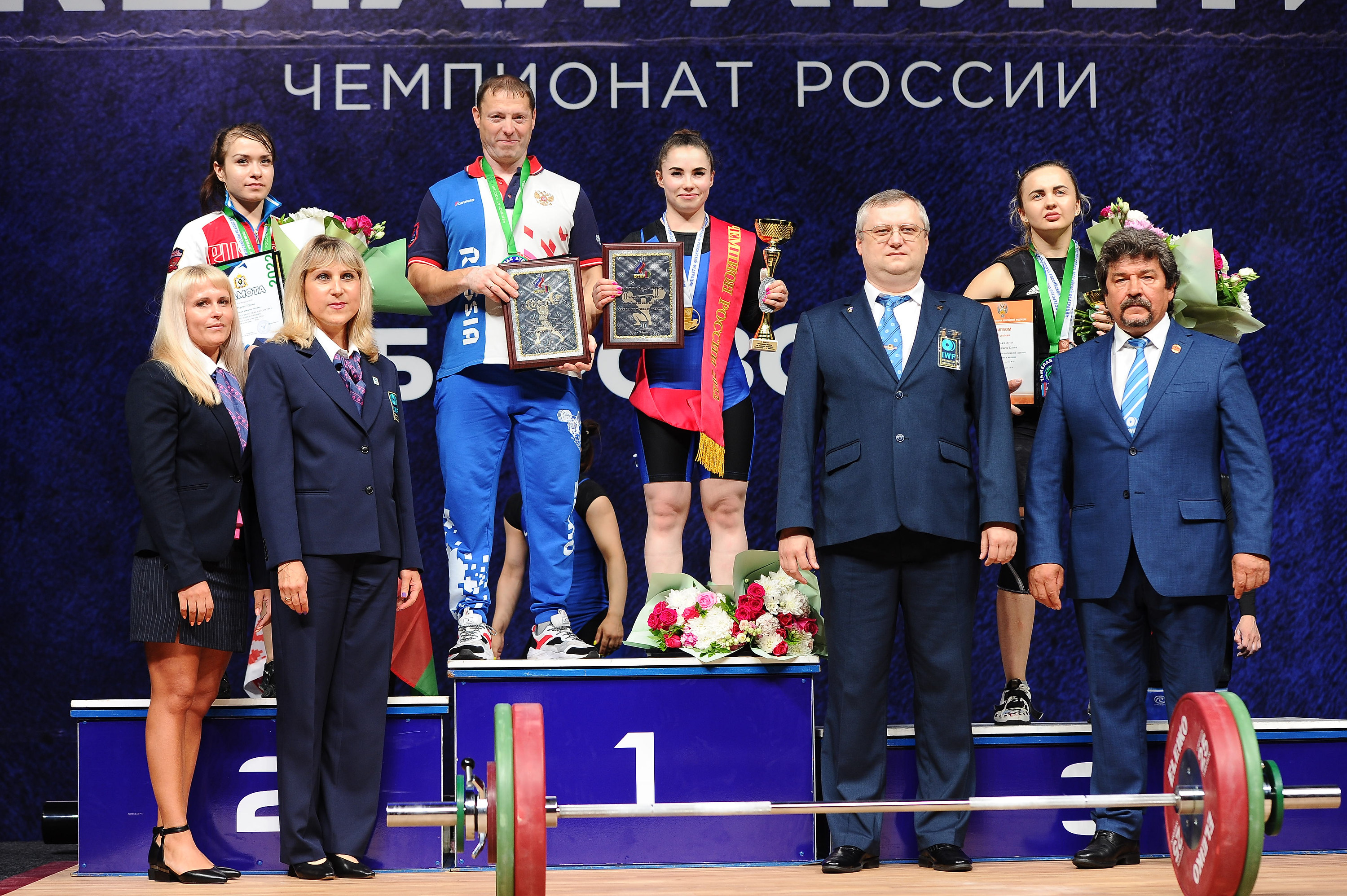 Елена Стародубцева на Чемпионате России по тяжелой атлетике - 2022